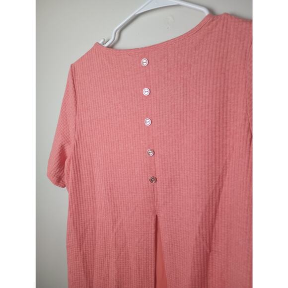 Soft Surrounding Textured V Neck Blouse Button Accents Women Small NWOT - Picture 6 of 6
